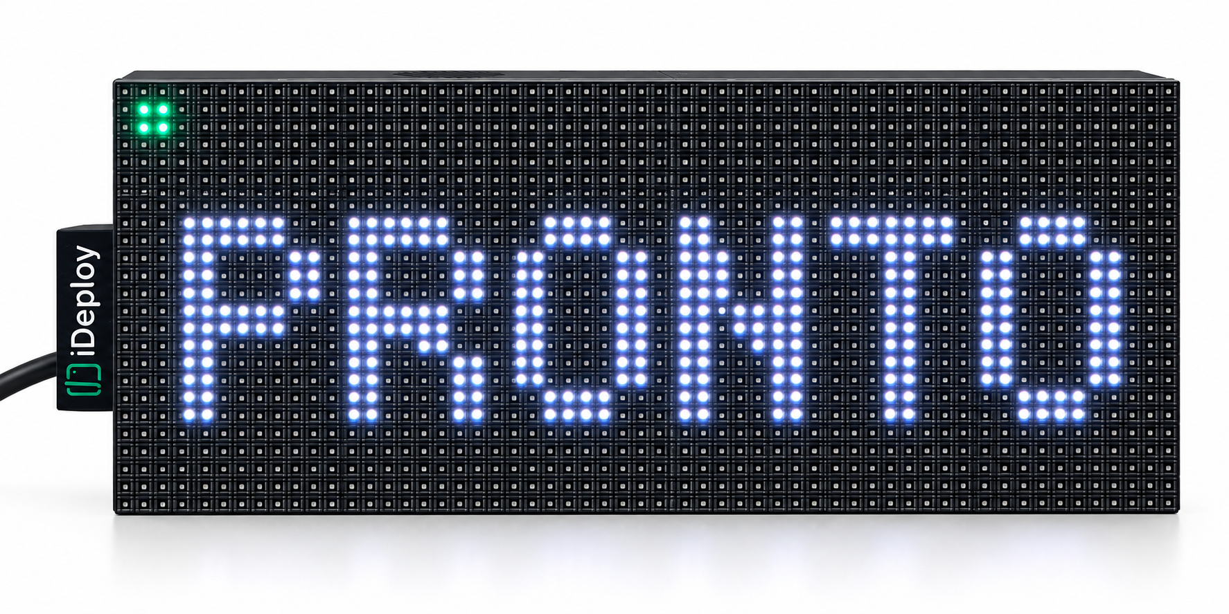 Painel LED IDeploy para exibição de chamadas